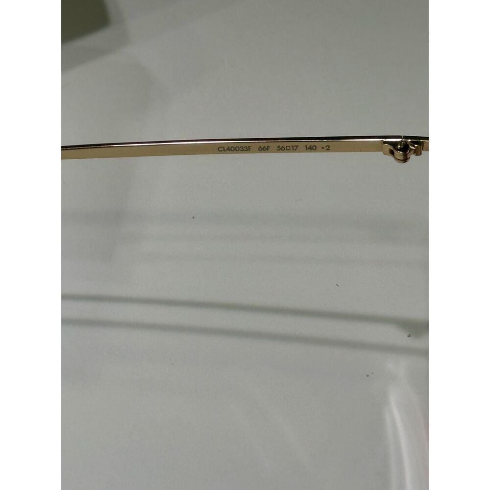 CELINE 56mm Round Sunglasses Red Shiny Red - Picture 9 of 12